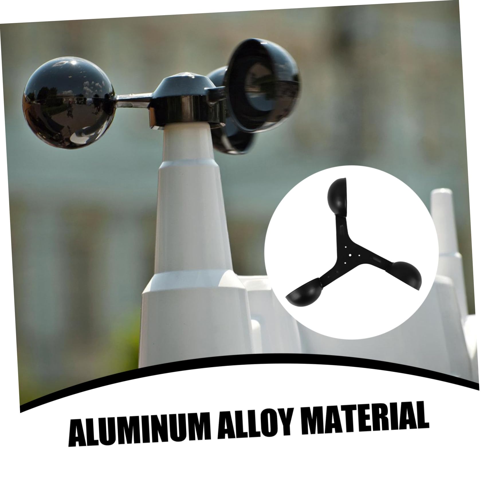 Yardenfun Anemometer Windbecher für Windmessung Ersatz Windgeschwindigkeitsbecher für Anemometer Präziser Windsensor Windmessung Cup für Luftstrommessung Wind Gauge Cup