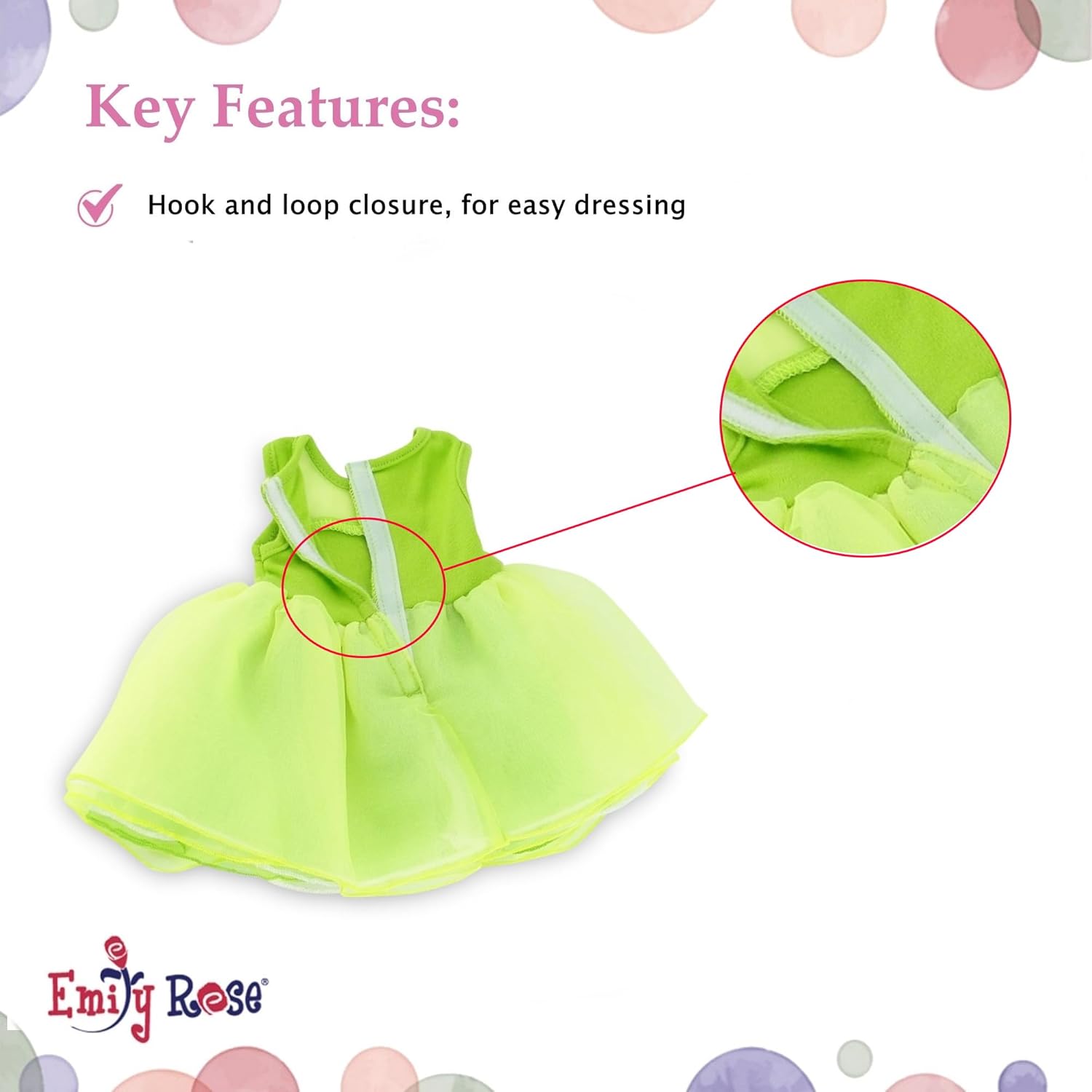 Emily Rose 18 Inch Doll Clothes 3 PC Halloween Magical Fairy Princess Fairytale Costume Set | 18" Doll Clothing Outfit with Accessories | USA Business | Double Reinforced Stitching