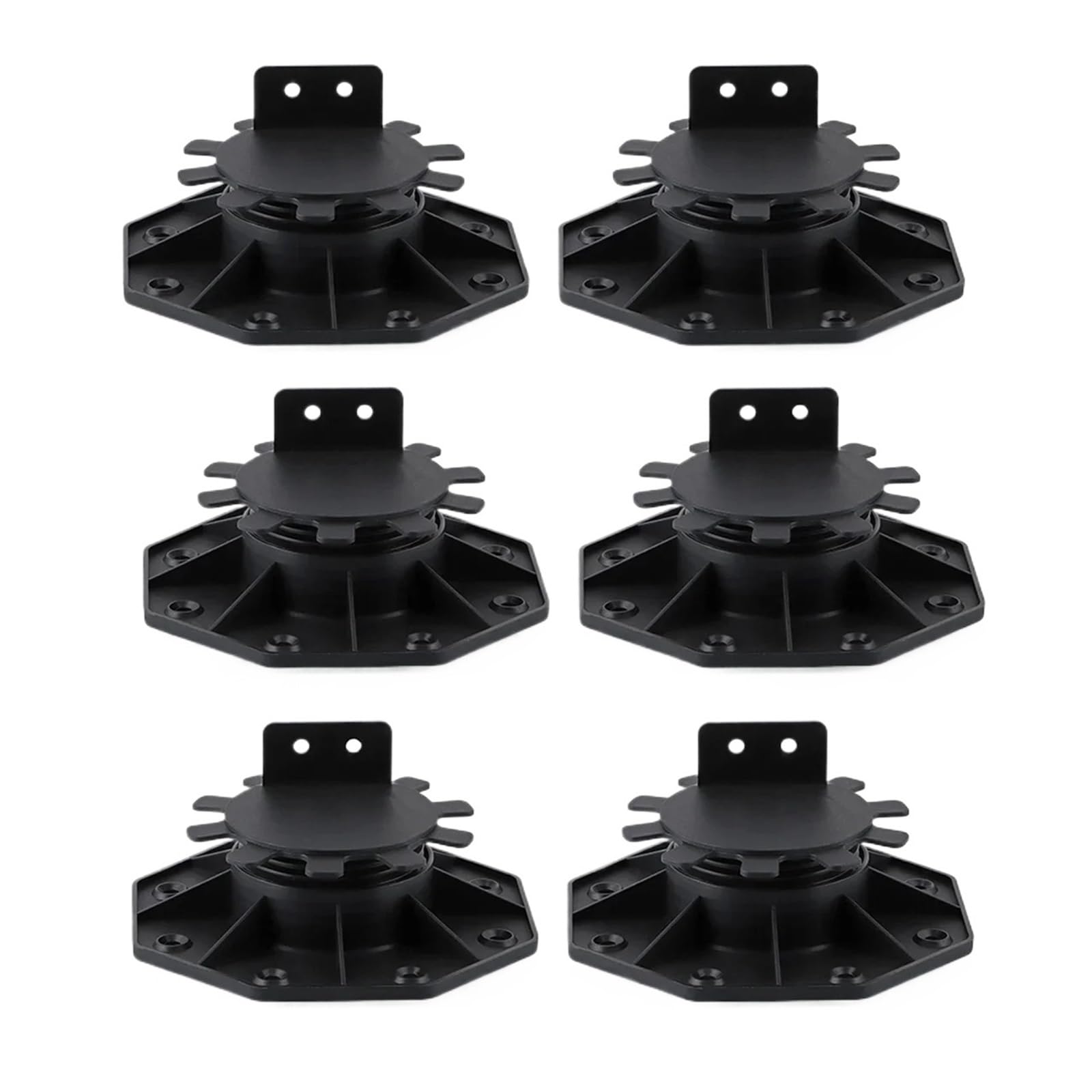 Terrassenständer, Adjustable Decking Pedestal 6 Pcs Support For Deck Flooring Timber Base