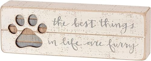 Primitives by Kathy 38231 Letrero de caja de listones con letras a mano, las mejores cosas de la vida