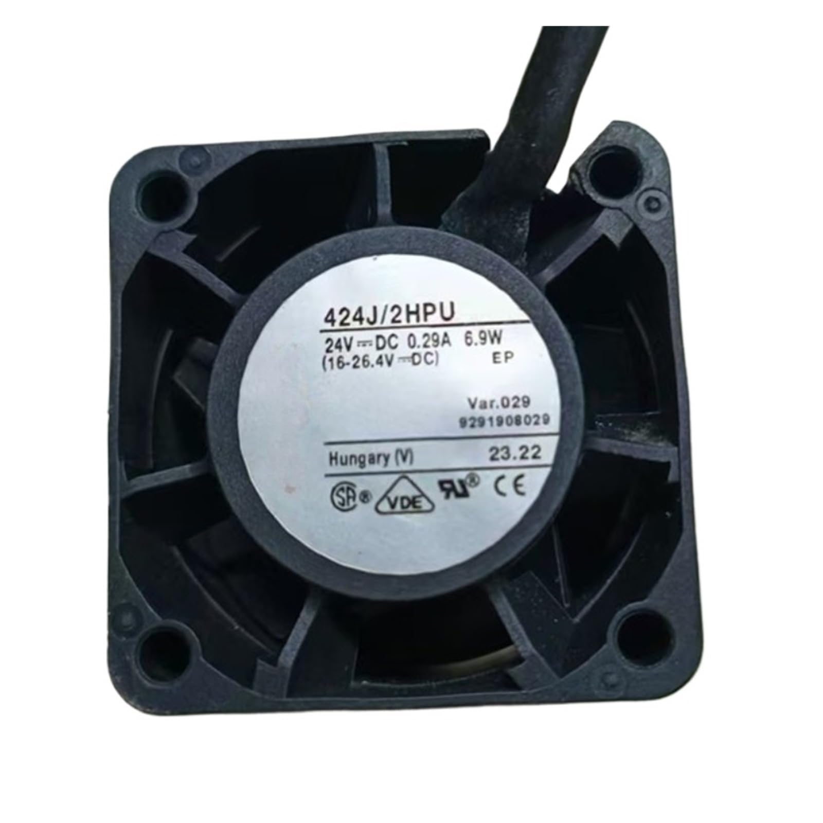 Ventilateur 424J/2HPU grand flux d'air 24V 6.9W pour refroidissement ciblé