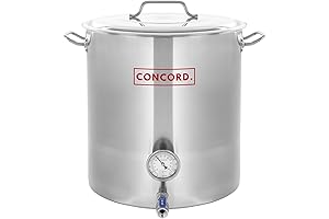 CONCORD Stainless Steel 20 QT Home Brewing Kettle