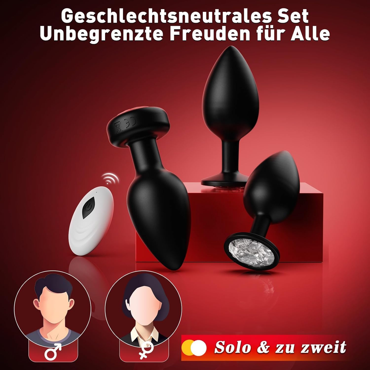 Plug Anal 3 Pièces Sex Toys pour Couple Ensemble, Plugs Anals avec Vibrations Multiples par IA Plug Anale Gode Anal Plug Femme Débutante, Plug Homme pour Anus Sextoyse Couple Plaisir, Silicone