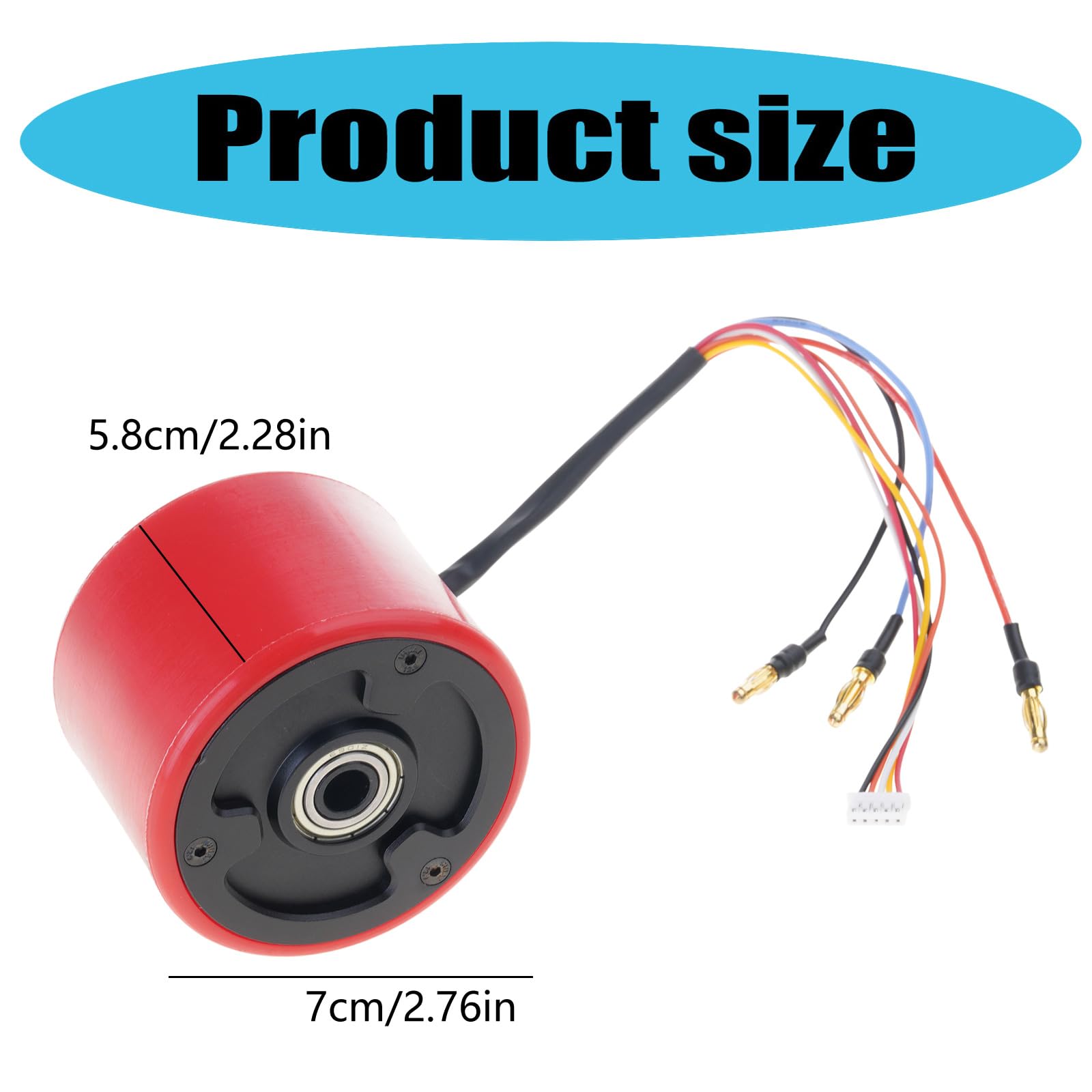 Hub Motors Ruota Skateboard Elettrico Ricambi per Longboard | Facile da installare senza spazzole per motori da neve e bici elettriche per longboard e scooter