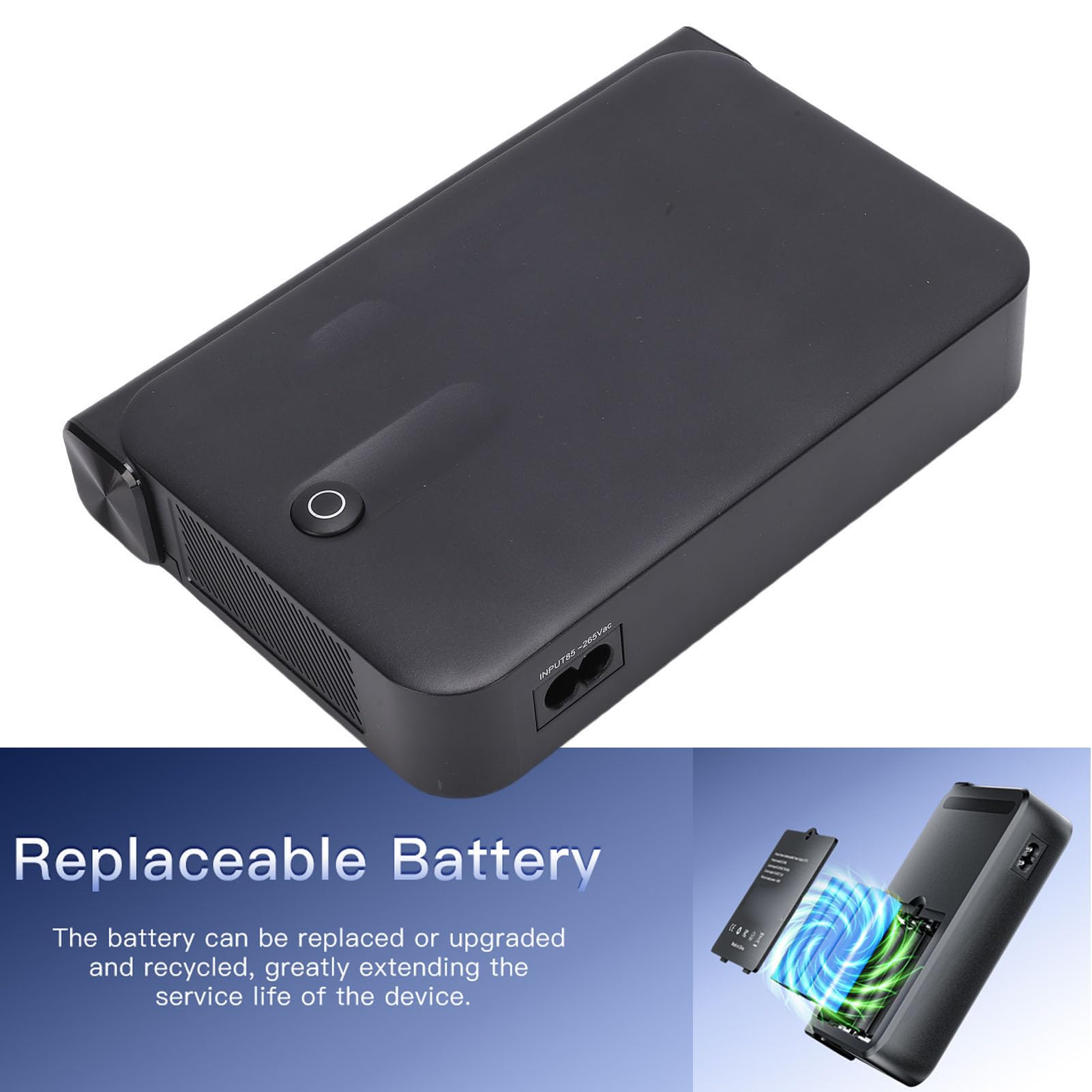 Zasilacz UPS o Mocy 36 W, Zapasowy Zasilacz UPS z Portem USB LAN POE, Wbudowany Adapter, Obsługa Modemu Optycznego z Routerem Kamery (Wtyczka UE)