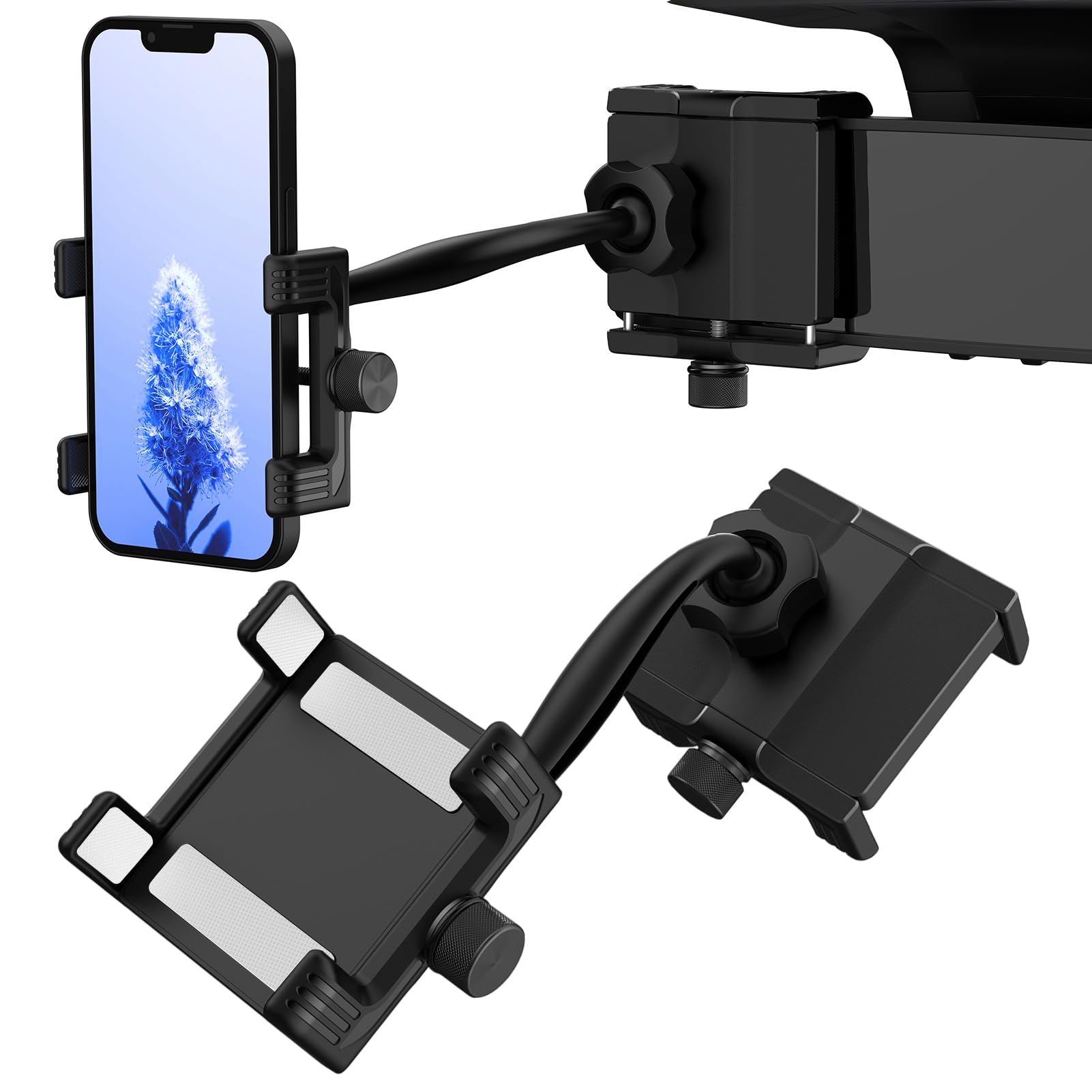 Awjaisca Car Rear View Mirror Phone Holder Car Phone Holder Mount 360 Rotating Car Phone Holder Mount Compatible