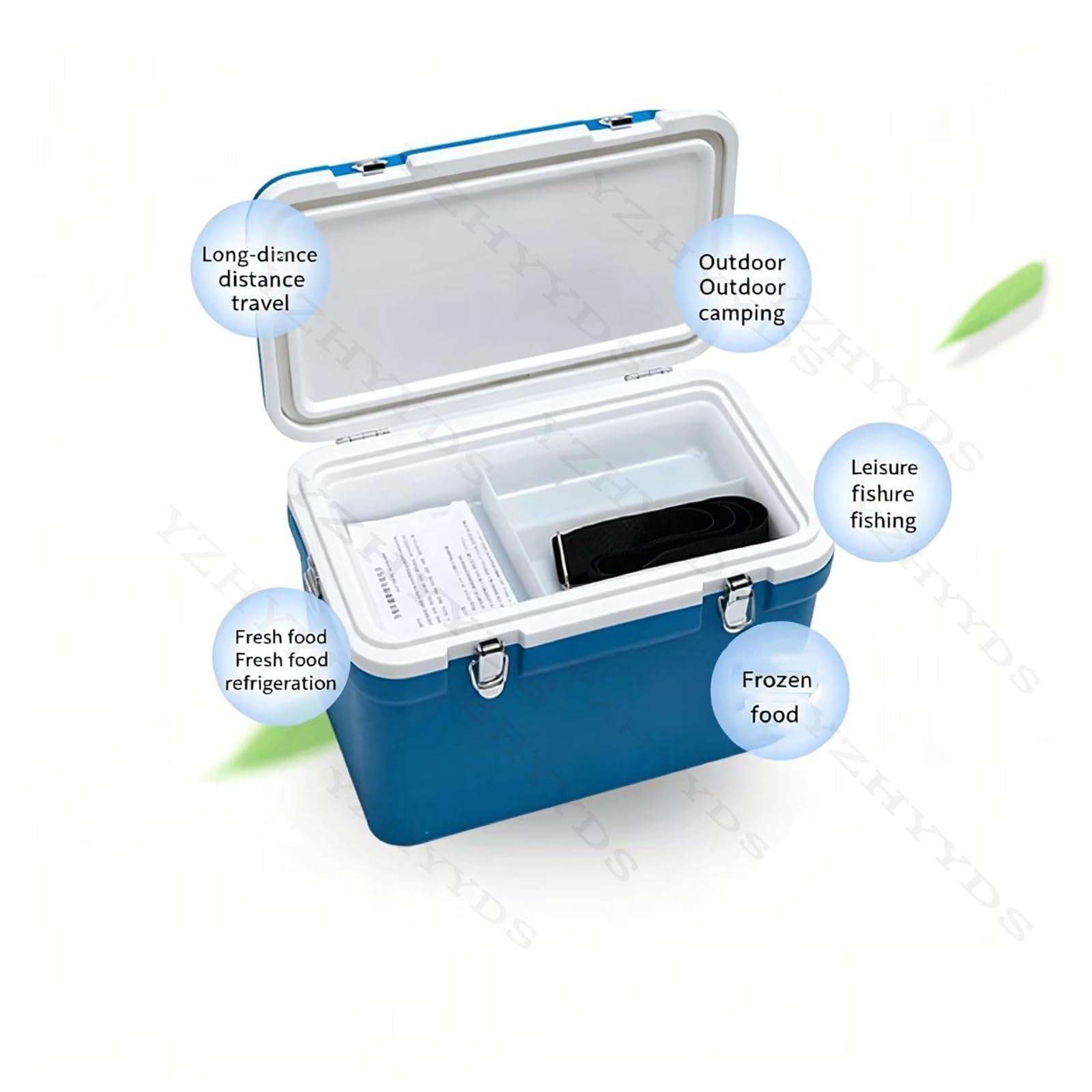 Enfriador De Vacunas PortáTil De 12 Litros, Refrigerador Fresco Con Correa Para El Hombro Y 4 Cajas De Hielo, Para Transporte De Vacunas, Espermatozoides Y Muestras BiolóGicas, Refrigerador De Viaje