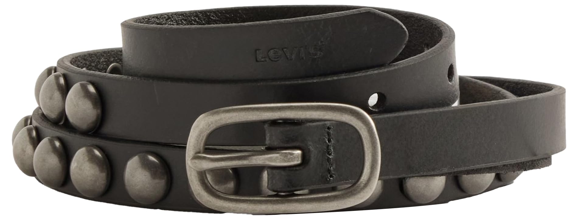 Levi's Glam Stud Belts, Caviar, 105, Caviar, 105 cm