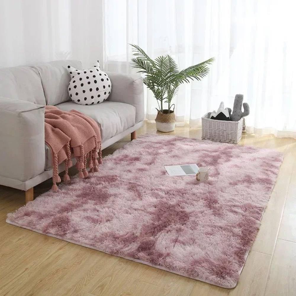 Tapis moelleux lavable rose 60x160 cm : confort et entretien facile
