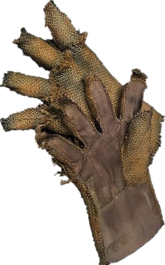 Creepy Scarecrow Gloves,Scary Burlap Sack Mask Halloween