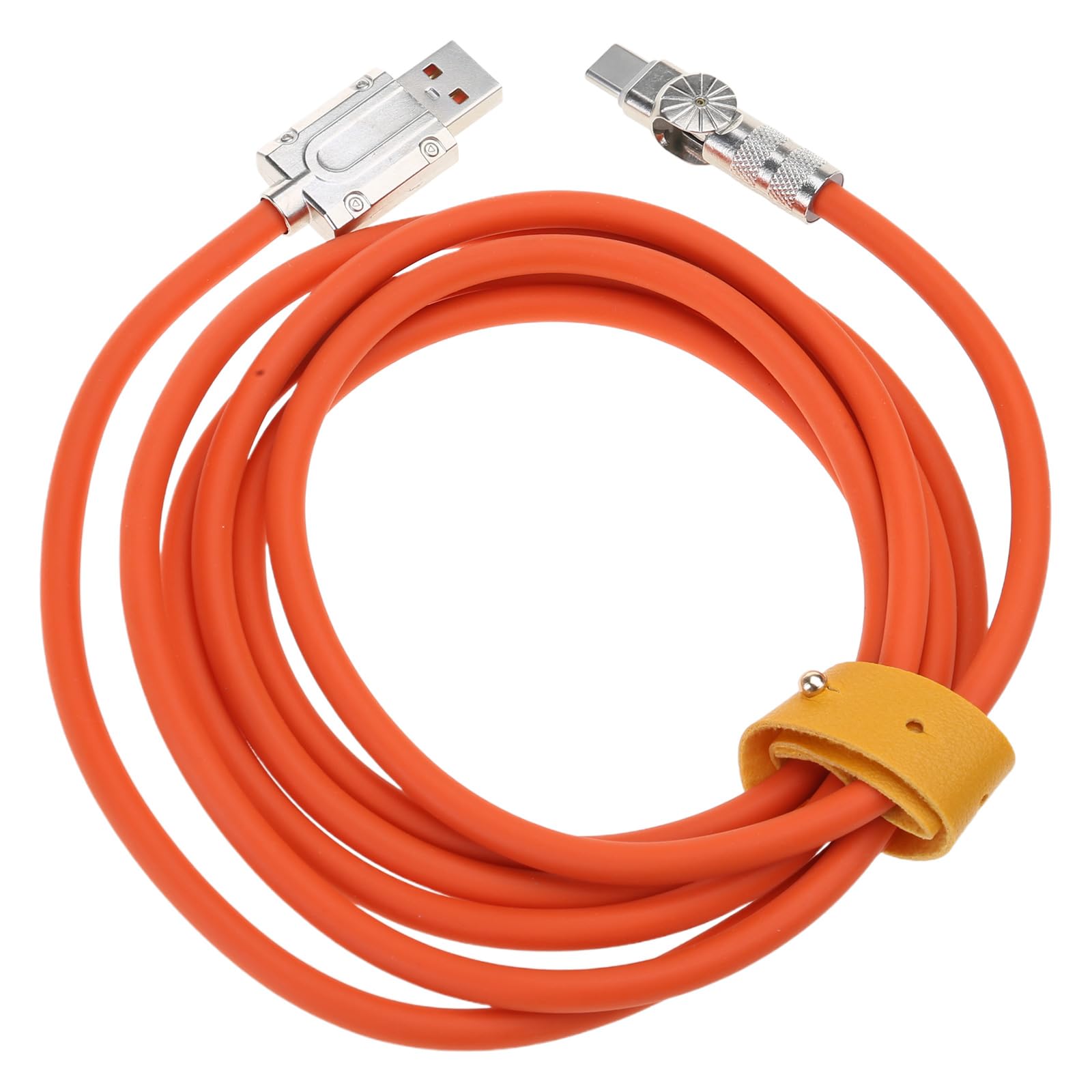 Fentency USB to USB C Cable 120W,180 Rotating Head with LED USB C Charging Cable Fast Charging for Cellphone Tablet