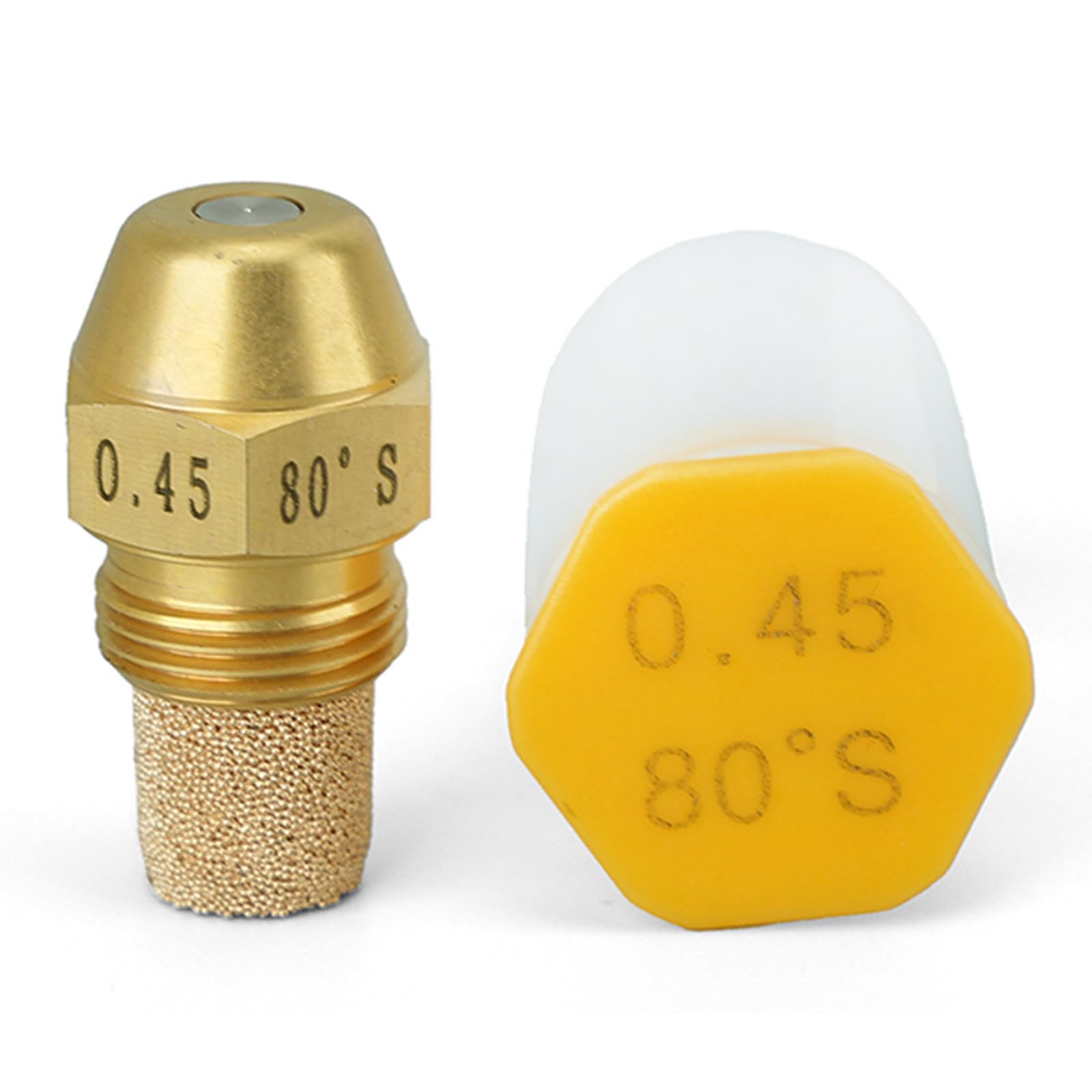 Alksubbm Bronze/Coal 80 Degree Metal Fuels Furnaces Nozzle High Efficiency Nozzel For Industrial Heating Equipment With 14 Gph Option Stove Nozzle Combustion