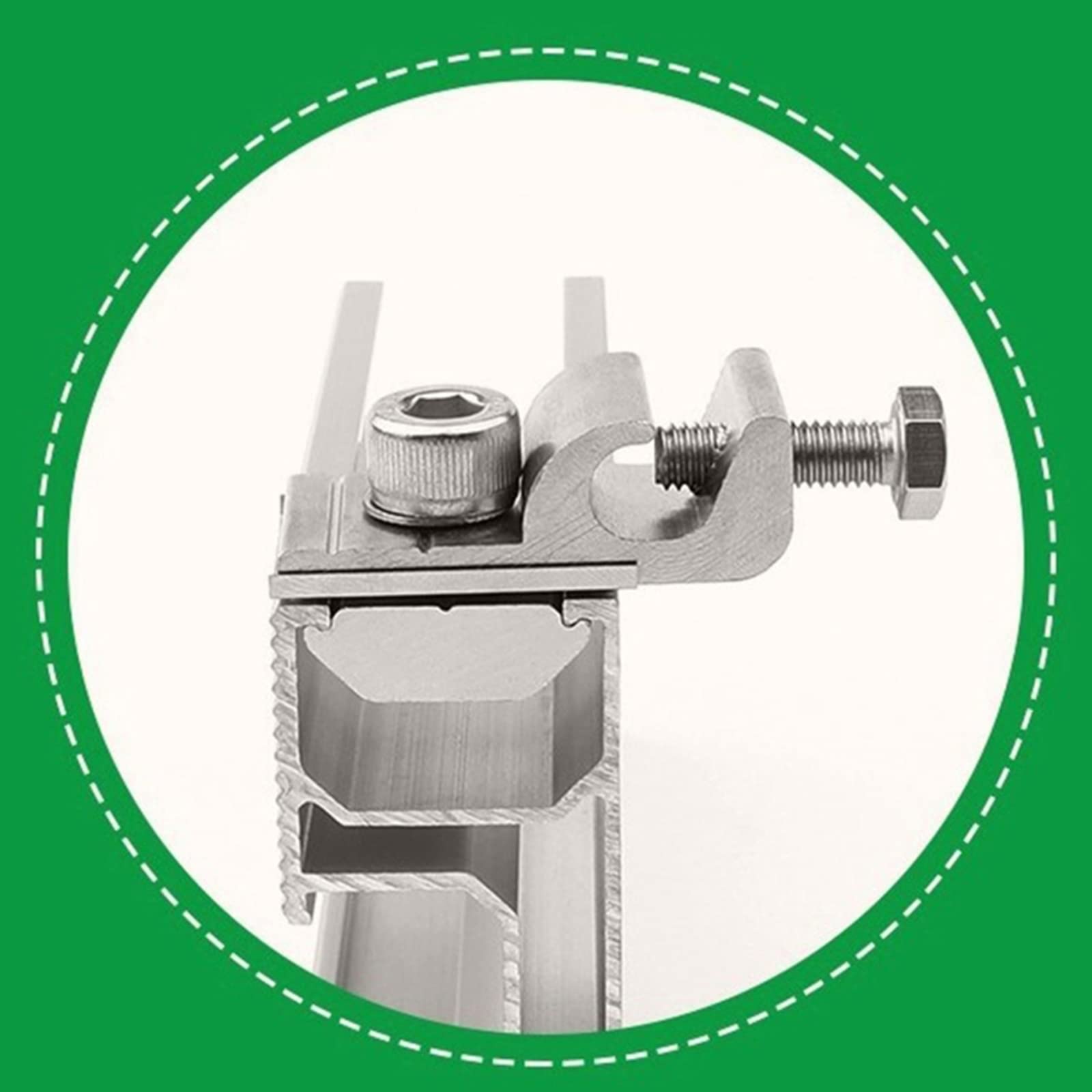 20 Stück Solar-Erdungsklemmen Aus Alu - Perfekter Blitzschutz Für PV-Anlagen