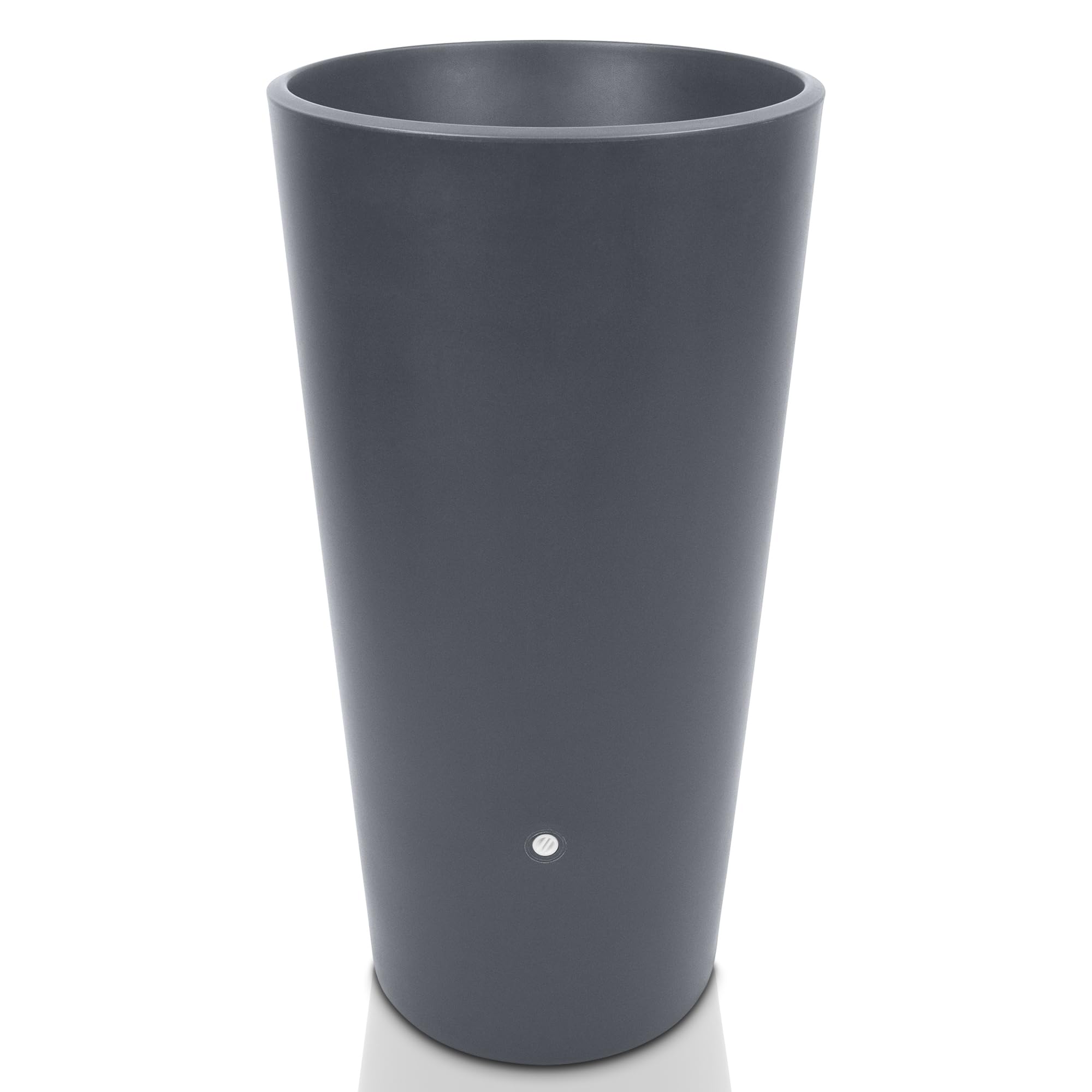 YourCasa Barril de lluvia de 150 litros [Aqua Flower] con rosca de metal y macetero, barril de lluvia de plástico, resistente a las heladas, depósito de agua de lluvia, depósito de agua de lluvia,