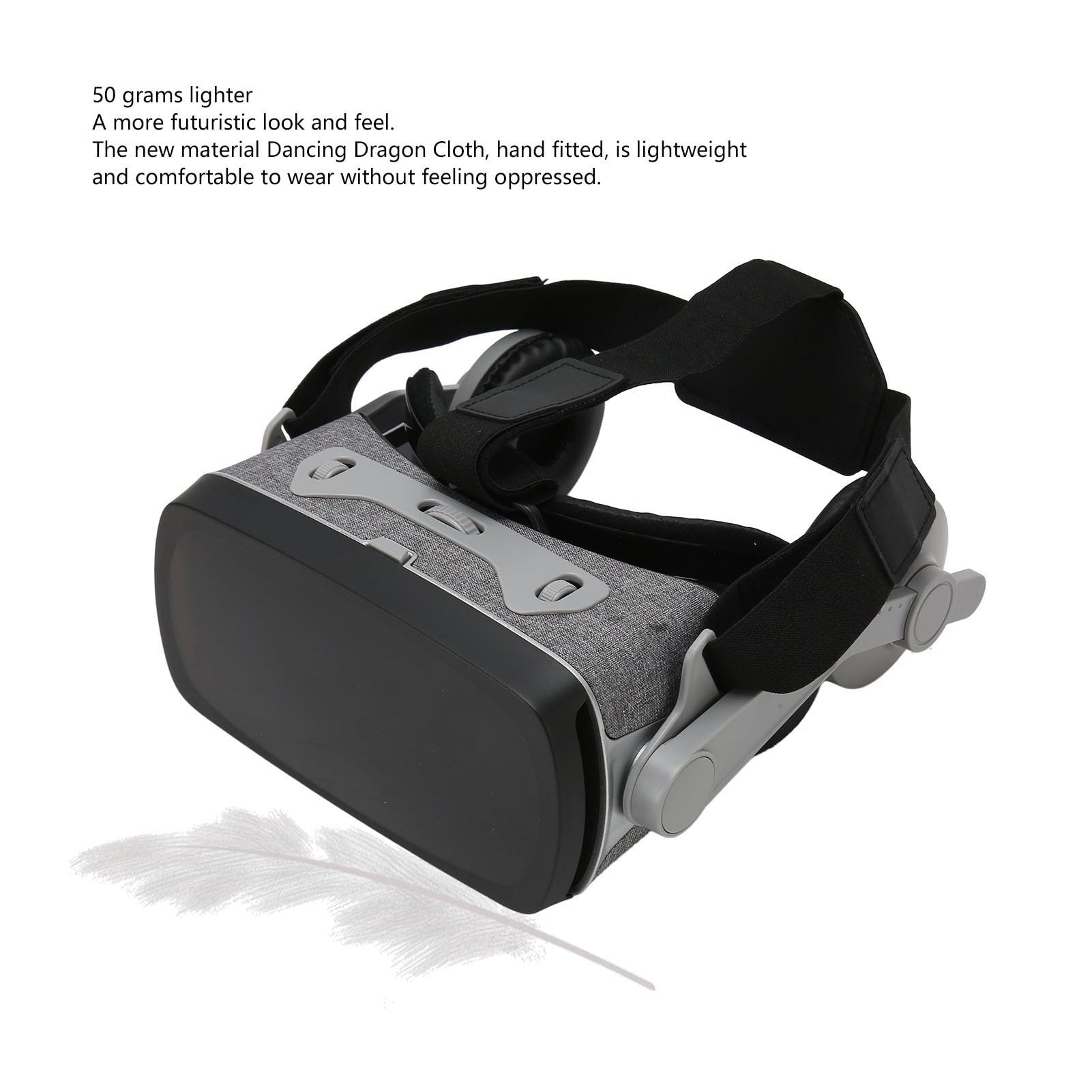Cuffie VR Occhiali di realtà Virtuale Universali Premium per la Visualizzazione di Film in 3D Giochi per Smartphone da 3,5 a 7 Pollici
