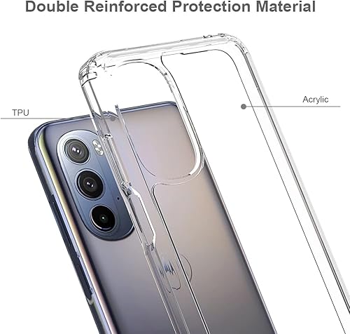 Miniatura 3 de Funda para Motorola Moto G-Stylus 2022 con 2 protectores de pantalla de vidrio templado, fundas laterales de silicona y carcasa trasera rígida de