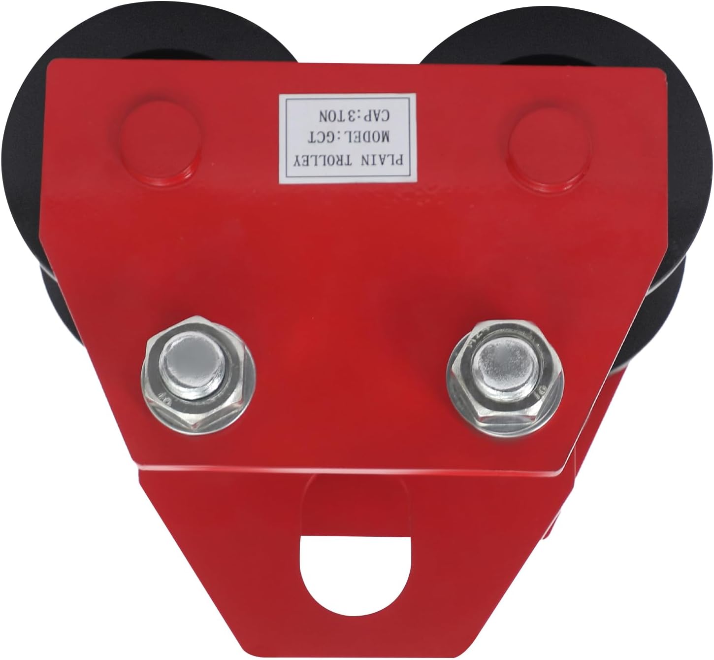 Beam Trolley 3T/6614LBS Manual Adjustable for I-Beam Flange Width 3.54" to 4.13", I Beam Trolley-Heavy Duty Push Beam Trolleys for Garage Hoist for Straight Curved I Beam