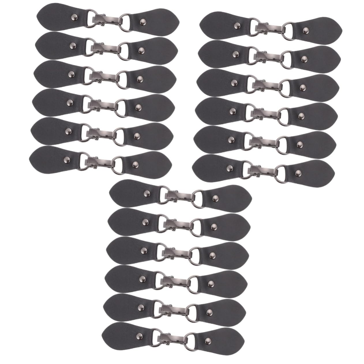 SEWACC Hebilla Para Accesorios De Vestir Hebillas De Palanca Suéter Con Botones Cierre De Abrigo Broche Antiguo Botones De Cambio De Abrigo Alfiler De Ropa Insignias Cuero Black