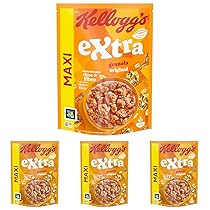 Kellogg’s Cereali Extra | Gusto Classico | Granola con Avena Croccante | Maxi Confezione Singola da 800g (1 x 800g) (Confezione da 4)