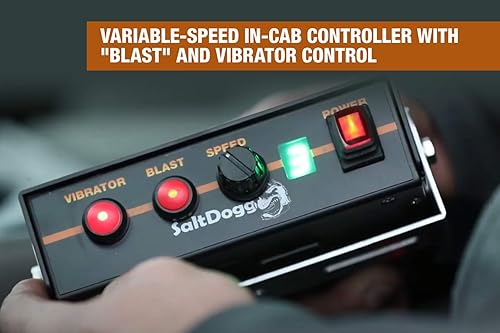 Miniatura 10 de Buyers Products TGS02 SaltDogg - Esparcidor de sal para portón trasero, fabricado en los Estados Unidos, capacidad de 4.0 pies cúbicos/300 libras,