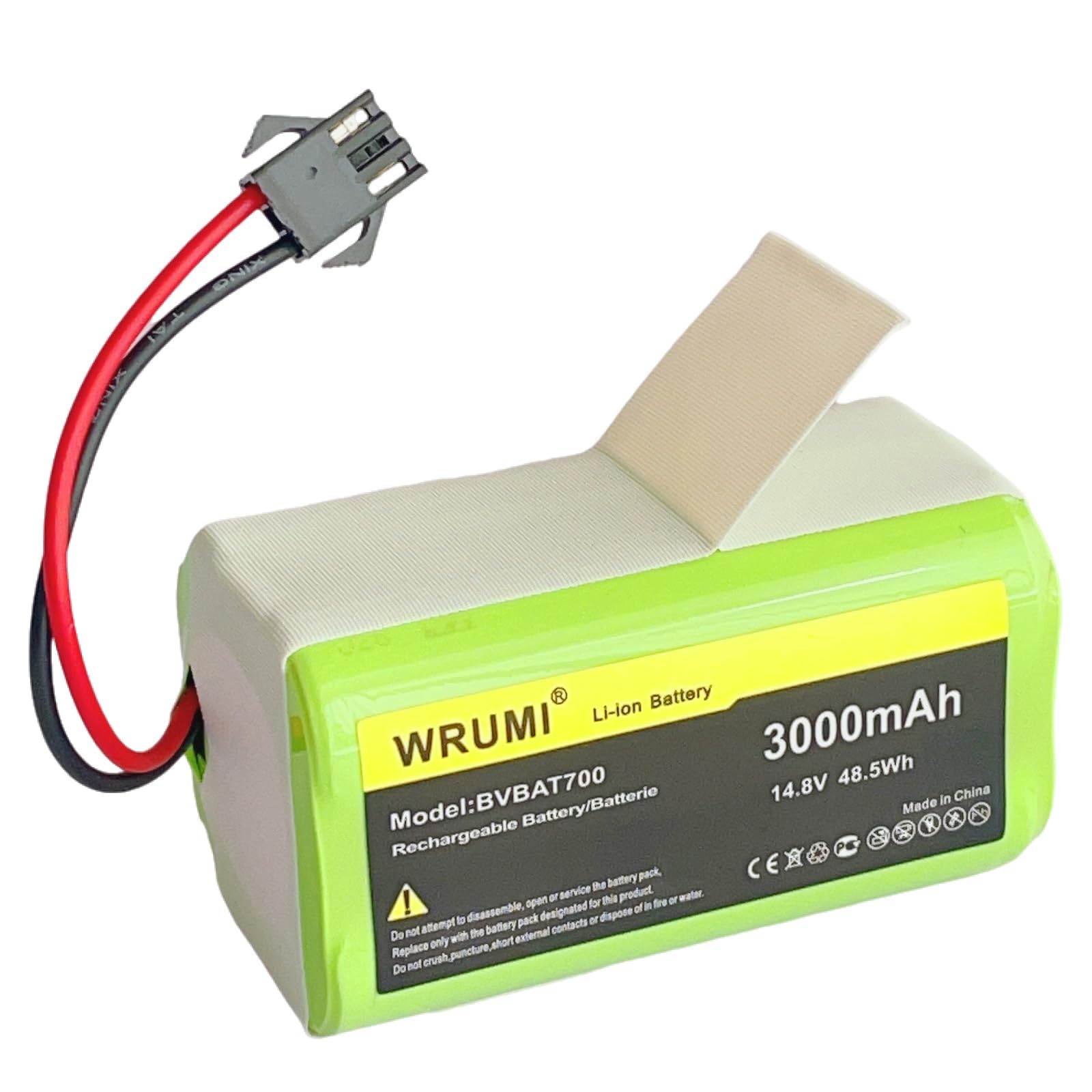 for Shark RV750 Battery - Replacement Shark Ion Battery RVBAT700 - for Shark RV720 Battery - RV700 RV720 RV750 RV755 Robot Vacuum Cleaners Battery 14.8V/14.4V 3000mAh