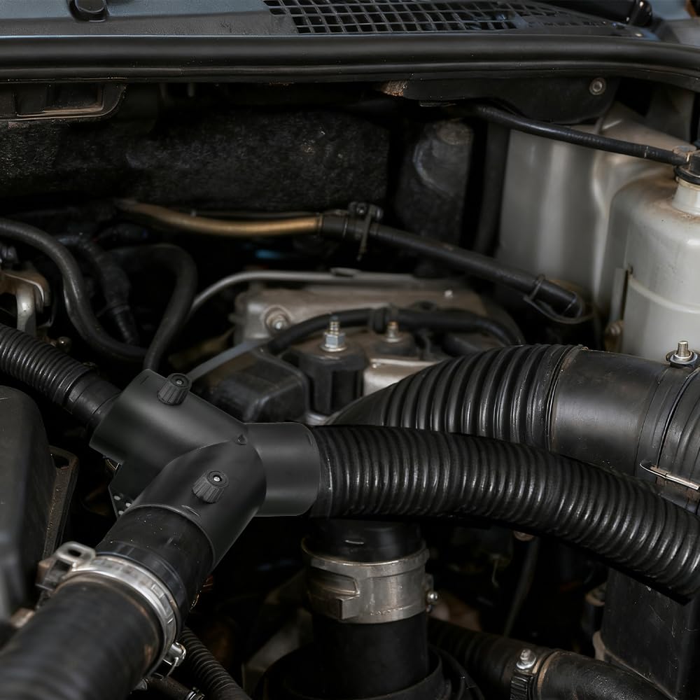 75 mm Riscaldatore Auto Caldo, Scaldabagno Diesel Forma a Y 3 Vie Ausiliari Accessorio per riscaldamento ad aria 3 vie Condotto Aria Tubo per Riscaldamento ad Aria, Ignifugo