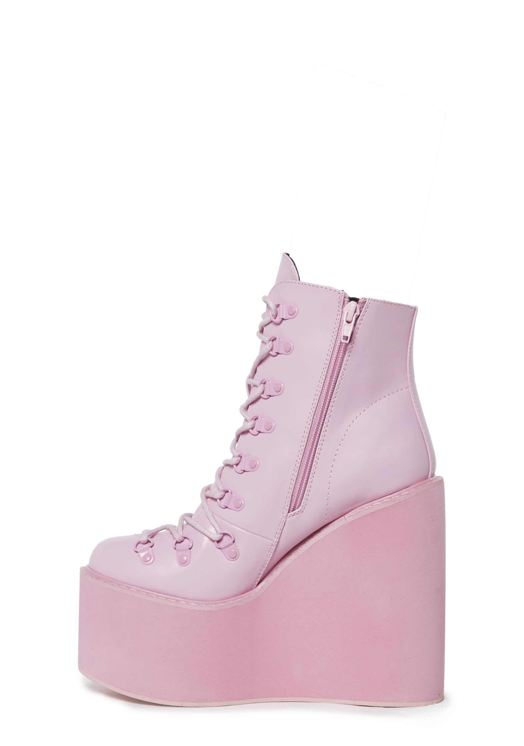 Dolls Kill Exclusive Traitor Platform Boots by Current Mood – Vegan Leather Wedge Boots for Edgy Streetwear Fashion, Black