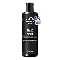 Vista 12 de Mountaineer Brand Lavado de barba para hombres Champú para barba 100% natural Espuma suavizante de limpieza gruesa para cabello y piel Hidrata