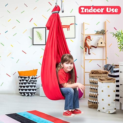Miniatura 25 de Columpio de terapia para niños con necesidades especiales (hardware incluido) Acurrucarse columpiarse Abrazar interior exterior hamaca ajustable