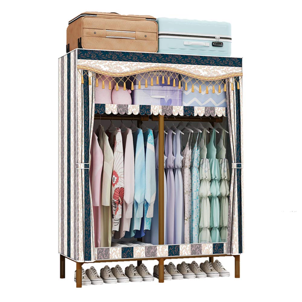 Armoire portative avec support suspendu et housse lavable pour ranger sans plier