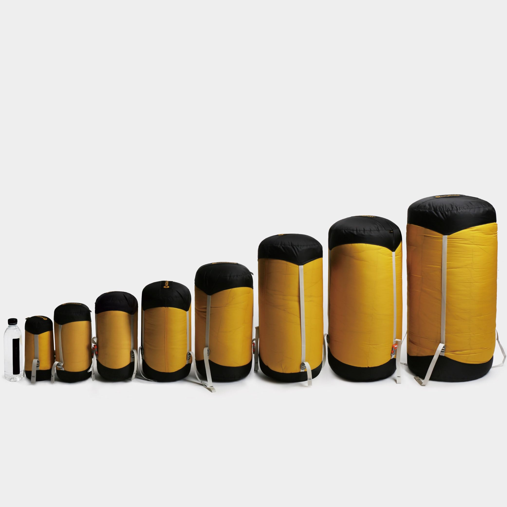 AEGISMAX New 1.5L-45L Ultralight Compression Sack for Sleeping Bag Accessories Waterproof Nylon Stuff Sack Outdoor Ultralight Storage Bag (3L Golden)