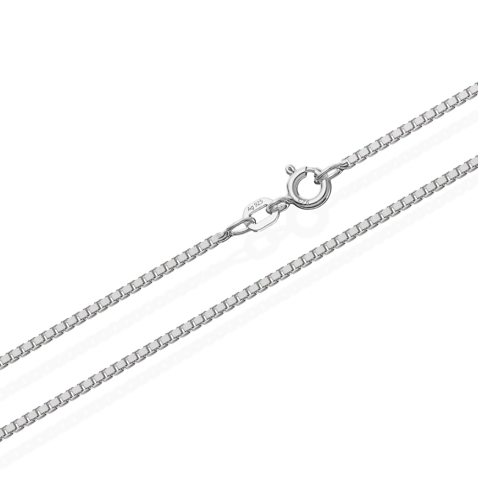 NKlaus Venezianerkette aus 925 Sterlingsilber, 1,20mm breit, 1 Stück | Nickelfrei; in verschiedenen Längen erhältlich