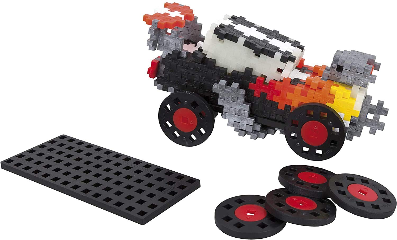 PLUS PLUS GO - Box Dragster avec roues 240 Pcs - PP7007