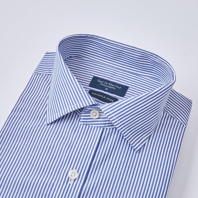 Year In Year Out Wrinkle Free Dress Shirt for Men Regular Fit Long Sleeve Wrinkle Resistant Shirt - Image 2