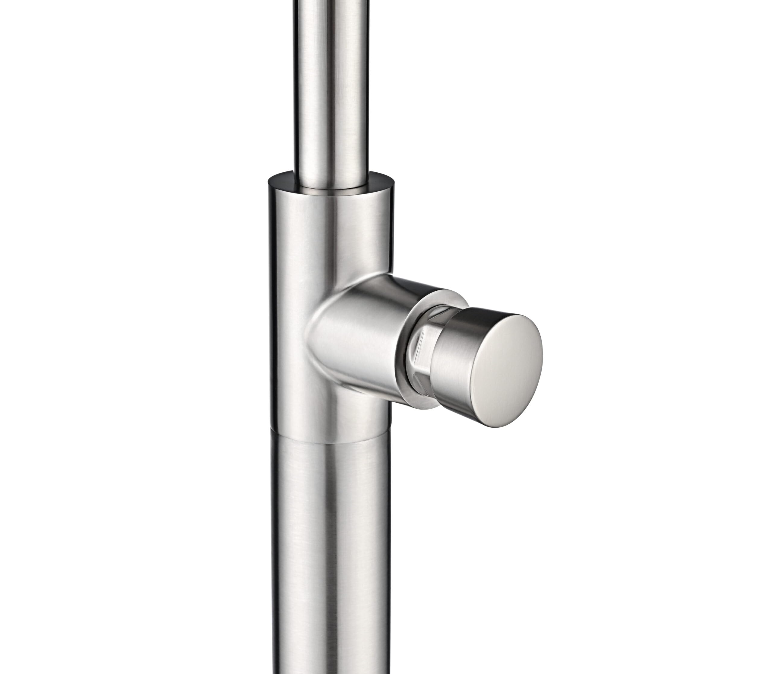 IMEX Ducha de Piscina GPC004/AC | Colorado Ducha Exterior con Grifo Temporizado, Acero S.316 y Rociador Ø250mm, Diseño Elegante y Resistente. Garantía de 10 años