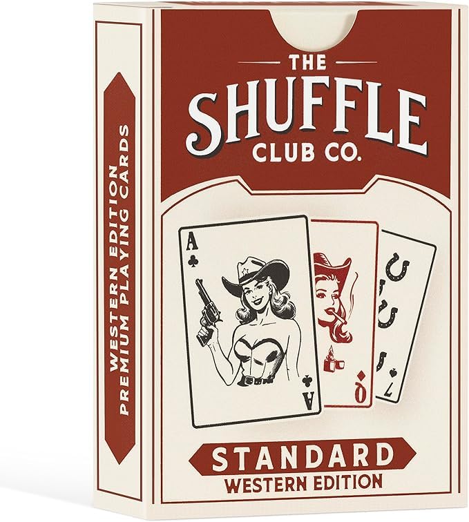 Shuffle Club Co Western Playing Cards – Hand-Illustrated Wild West Deck | Vintage Cowboy Artwork | Premium Poker & Blackjack Cards for Collectors &...