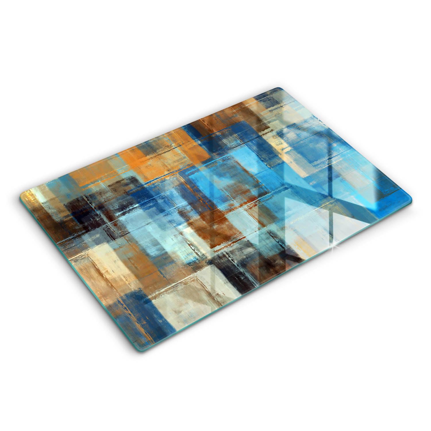 Plaque de protection induction 80x52 cm en verre pour cuisine