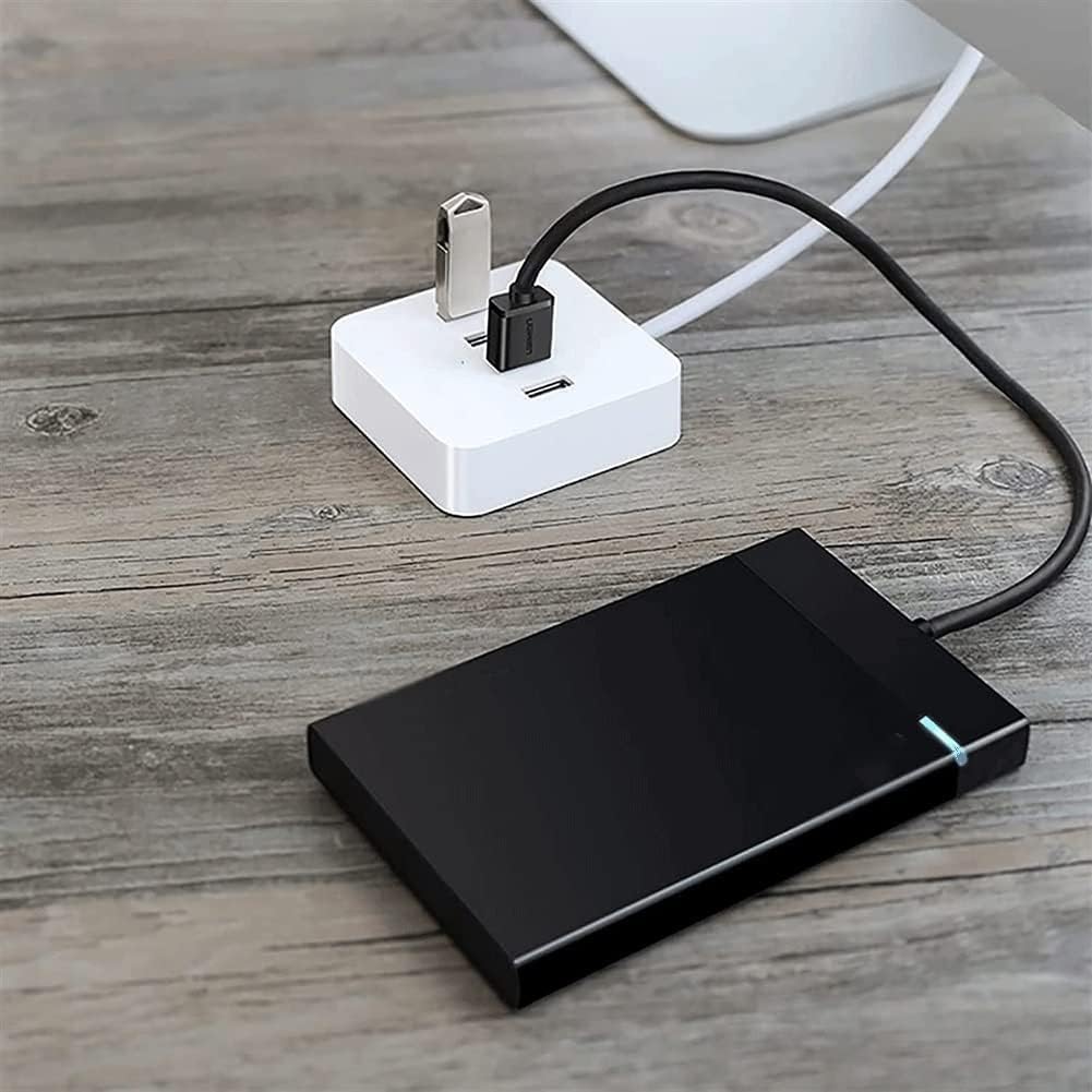 USB Hub,4-in-1 USB 3.0 Data to USB Hub Adapter Compatible with PC, Flash Drive, Mobile HDD and More，Line Length 15cm