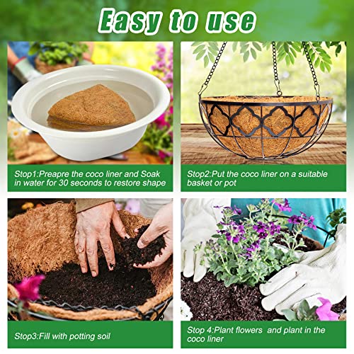 HFHOME 2Pcs 30.4cm/12in Coco Liner - Image 4