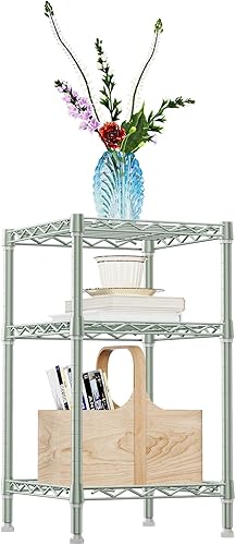 Miniatura 22 de IZEUK Estantería de 3 niveles, estante de alambre de acero resistente para el hogar, cocina, organización de la lavandería, estante