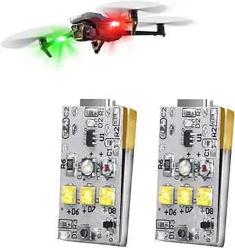 Drone Strobe Anti Collision Light, Mini Rechargeable LED Night Flying Lamp (2 Pack)
