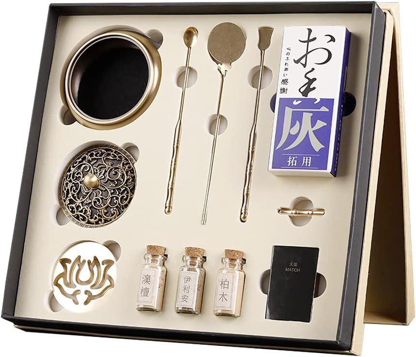 ZODIFEVI 11 Pcs/Set Brass Incense Making Kit Incense Powder