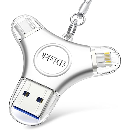 iDiskk MFi-zertifiziertes 256GB USB-Flash-Laufwerk für iPhone 15/14/13