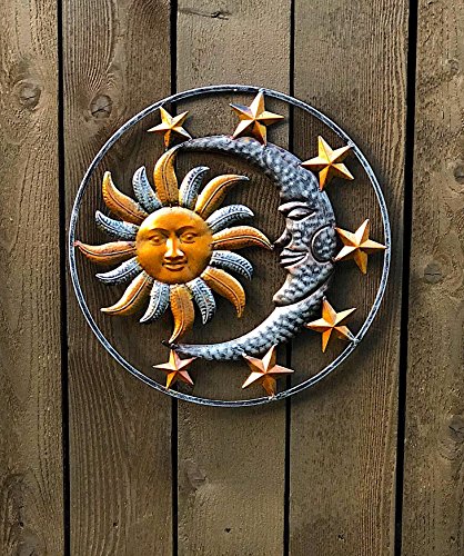 Di Inc Large Metal Sun Moon Star Wall Art Sculpture Decor For Indoor Outdoor thumb #1