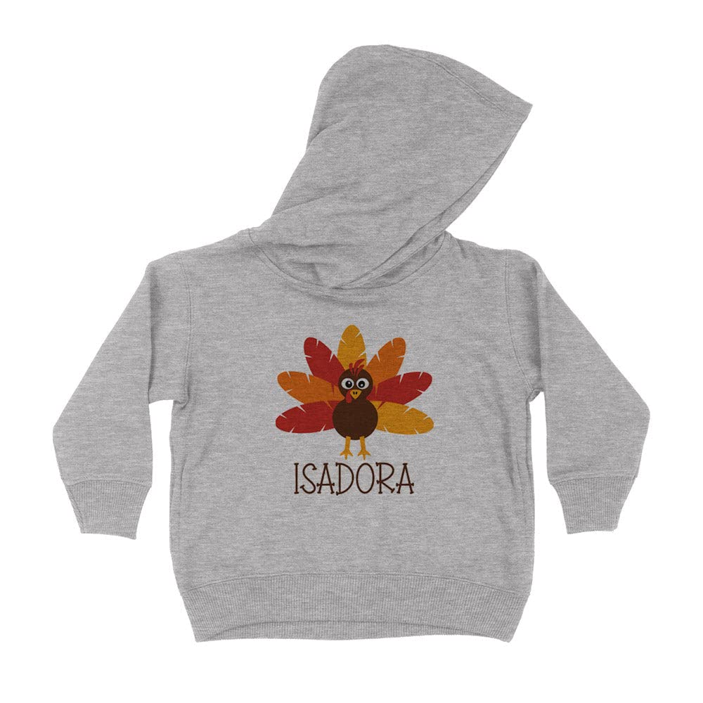 Turkey Isadora Kids Hoodie Sweatshirt Toddler 2T Heather Grey