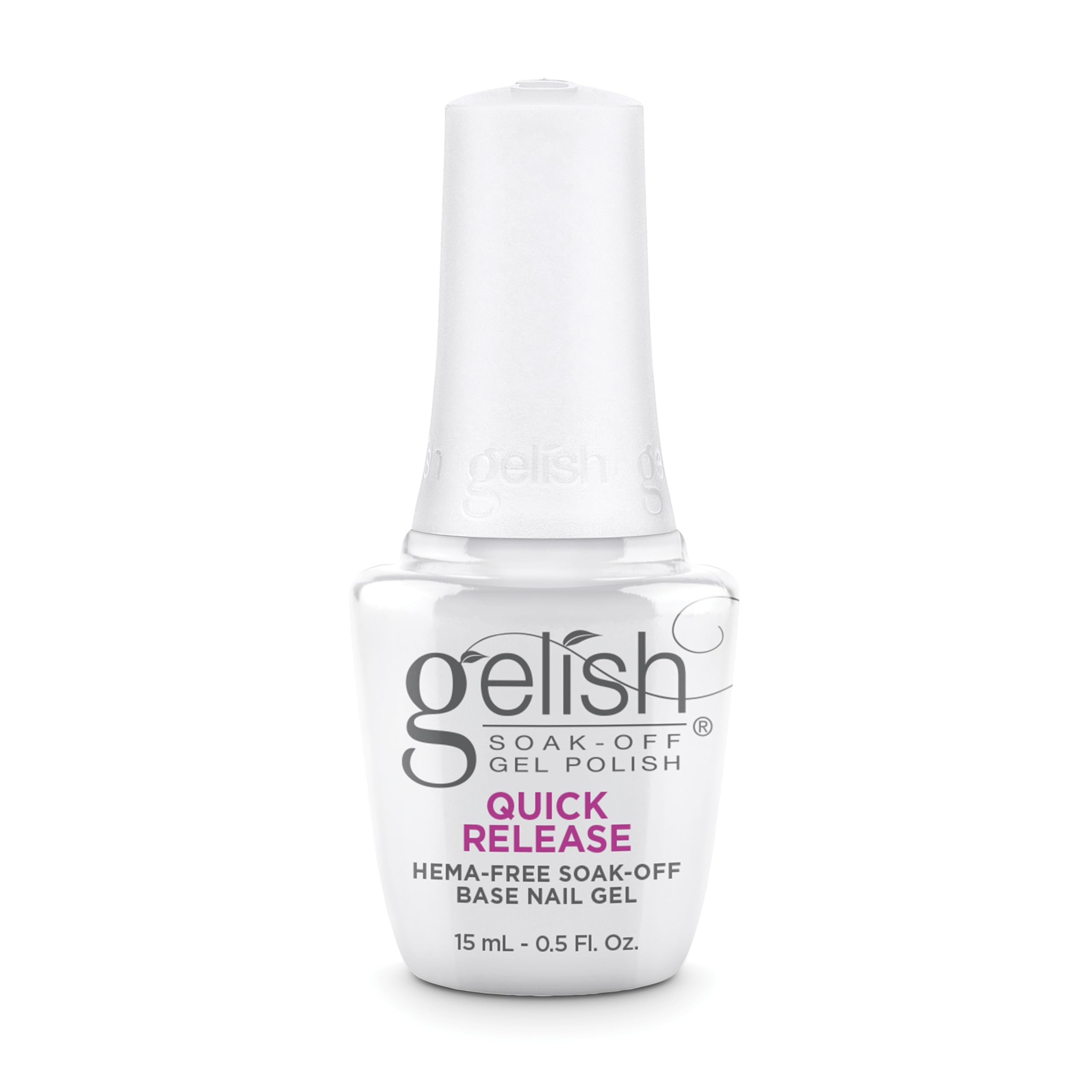 Gelish HEMA-Free Essentials - Professional Gel Nail Polish, Long-Lasting, Salon Quality Manicure at Home. Perfect for Natural Nails and Gel Polish Lovers (15mL HEMA-Free Quick Release Base Coat)