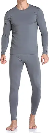 WEERTI Thermal Underwear for Men Long Johns Mens with Fleece Lined, Base Layer Men Cold Weather Top Bottom