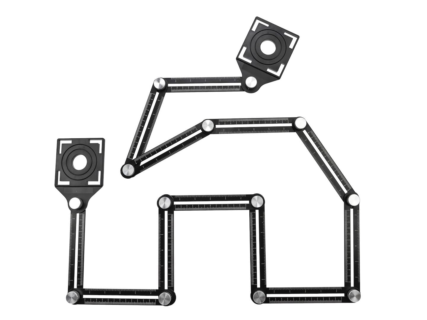 BSD Misuratore Professionale per Fori in Piastrelle con 12 Braccia Regolabili per Foratura Precisa e Facile in Ceramica e Rivestimenti Murali