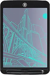 Tablet de Escrita LCD 10 5 Polegadas Tábua Desenho Digital Eletrônico Bloco Apagável Tela Cor Única Apagar com um Clique Botão Bloqueio para Crianças Adultos Casa Escritório Escola