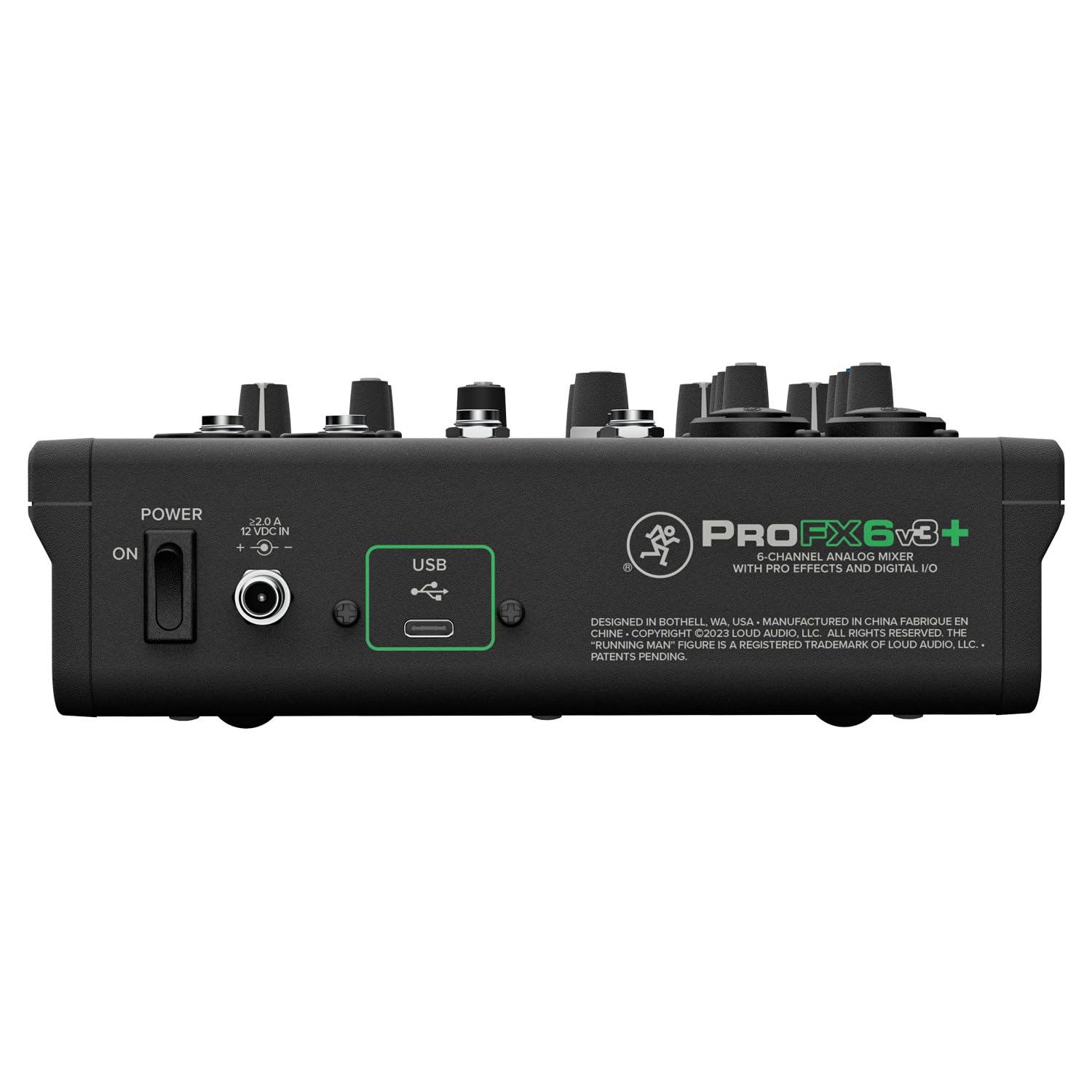 Mackie ProFX6v3+ 6-kanaliger Analogmixer Bluetooth Mischpult Interface mit keepdrum XLR-Kabel